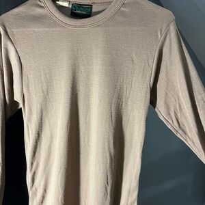Kenyon Mens L Brown Long Sleeve Base Layer Polypropylene USA vintage